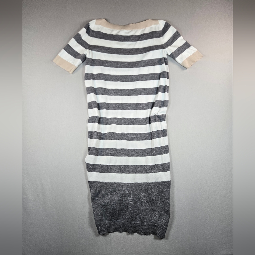 Louis Vuitton Striped Ruched Cotton Dress - Size Small - Picture 6 of 11